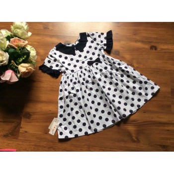 Váy nhỡ chấm bi size 4 -8 chất thô